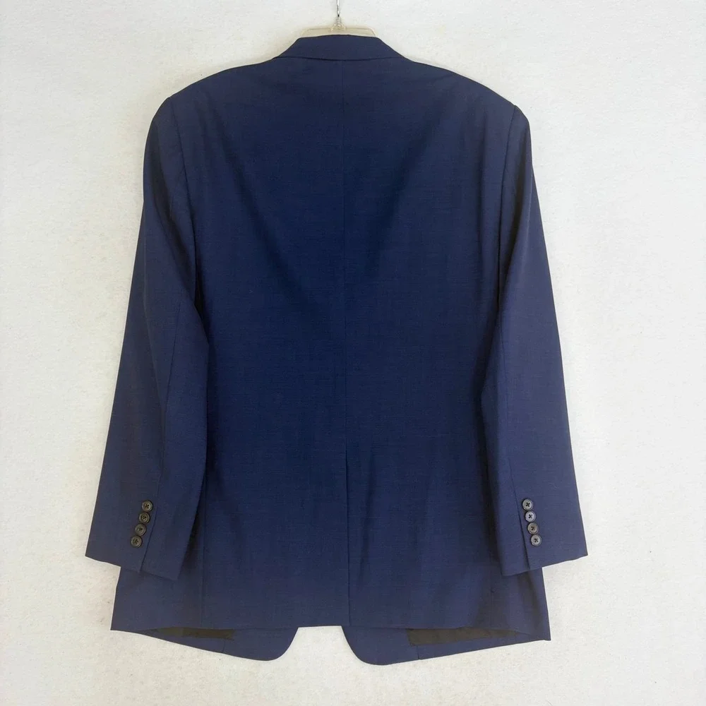 Theory Chambers New Tailor 2 Suit Mens 42R Blue Wool Stretch 2-Piece Luxury